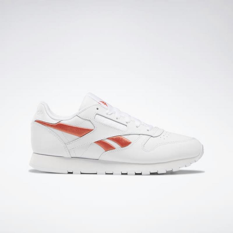 Reebok Classic Leather Tenisky Damske - Biele/Ruzove VR2165RF